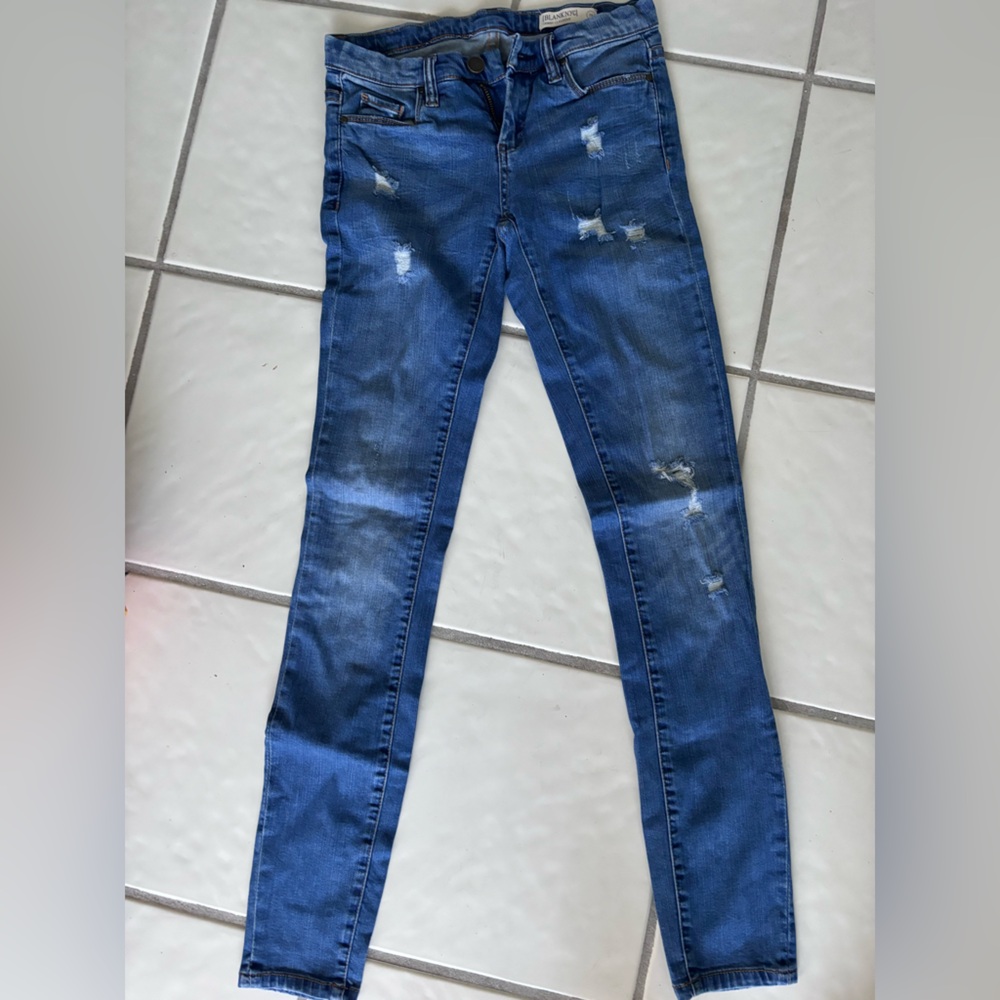 Blank NYC Skinny Ripped Jeans